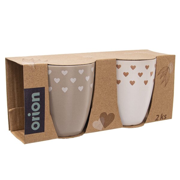 Hrnek Love me SRDCE 0,14 l 2 ks 