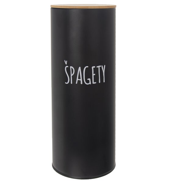 Dóza Špagety BLACK pr. 11 cm 