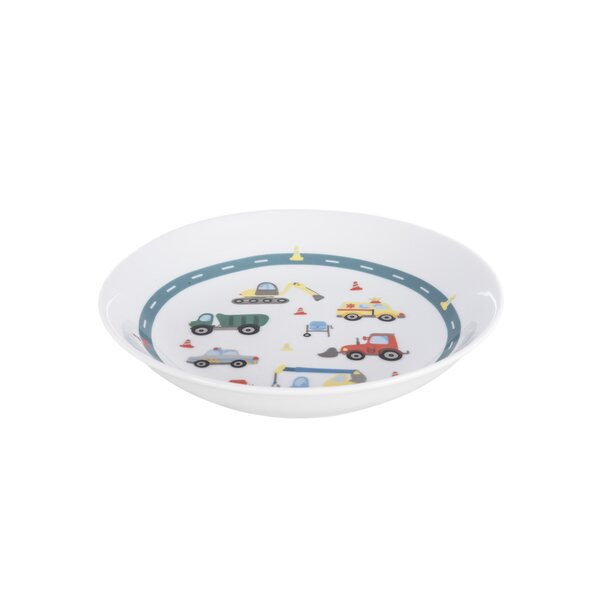 Hluboký dětský talíř AUTA pr. 19 cm