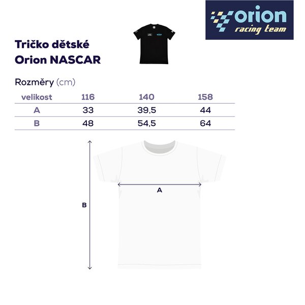 Tričko dětské Orion NASCAR vel. 158