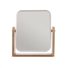 Kosmetické oboustranné zrcátko WHITNEY se stojánkem 18x20 cm