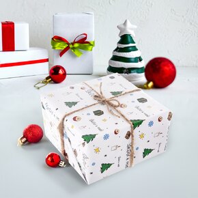 Vánoční balicí papír Šťastné a veselé 500x70 cm