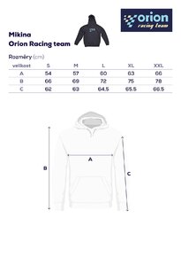Mikina s kapucí Orion RACING vel. S