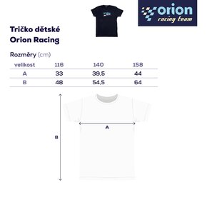 Tričko dětské Orion RACING vel. 140